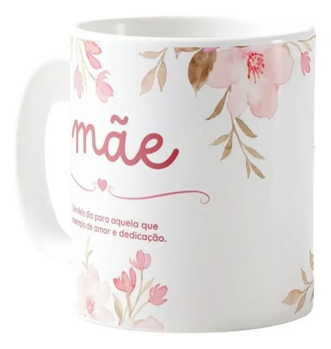 Caneca Personalizada Mãe Presente Dia das Mães Funcionárias