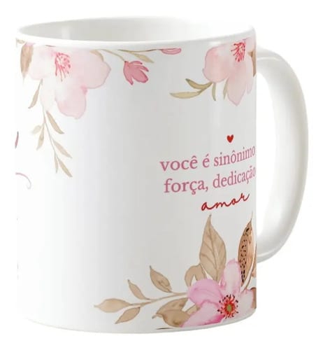 Caneca Personalizada Mãe Presente Dia das Mães Funcionárias