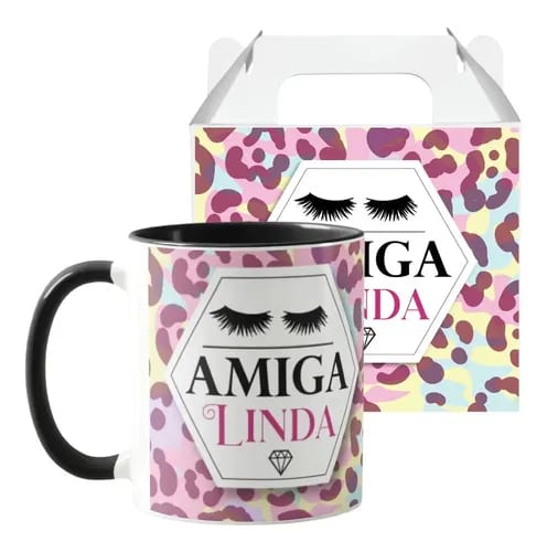 Caneca Presente para Amiga Secreta Aniversário Natal - Outros (Aniversário)