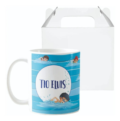 Caneca Personalizada Presente Professor Natação - Dia dos Professores (Professor(a))