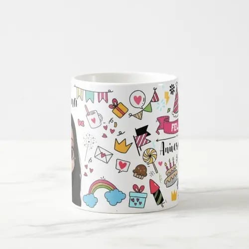 Caneca Presente Personalizado de Aniversário Amiga