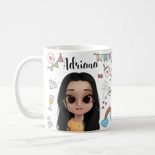 Caneca Presente Personalizado de Aniversário Amiga
