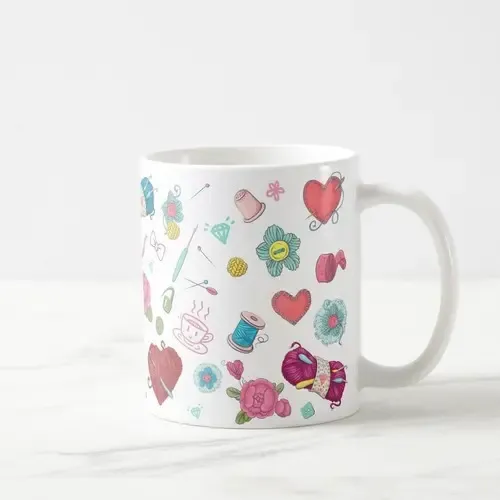 Caneca Artesã Crochê Presente Criativo Mulher Empreededora
