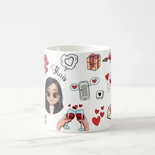 Caneca Presente Criativo Romântico Casal Personalizado