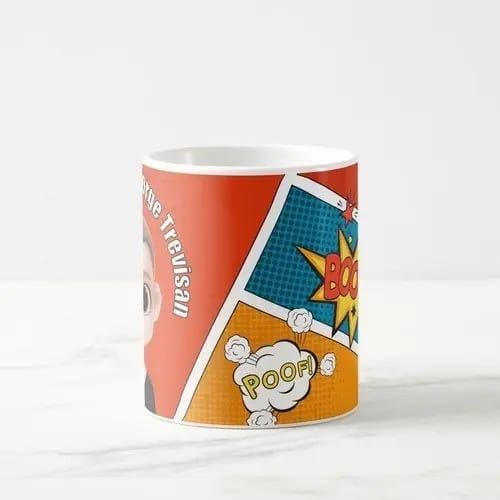 Caneca Personalizada Pop Arte com Nome e Avatar