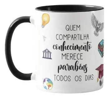 Caneca Presente Dia Dos Professores Professora De Filosofia - Dia dos Professores (Professor(a))