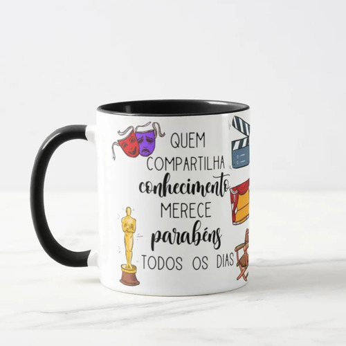 Caneca de Presente Dia dos Professores Professora de Teatro