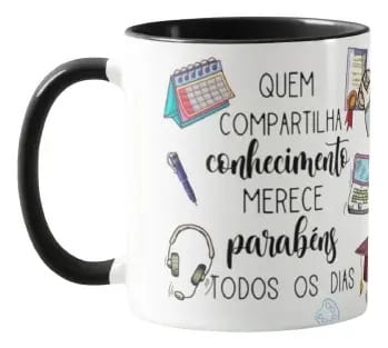 Caneca Presente Dia dos Professores Escola para a Secretaria - Dia dos Professores (Secretaria Escolar)