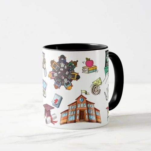 Caneca Presente Dia dos Professores Escola para a Secretaria
