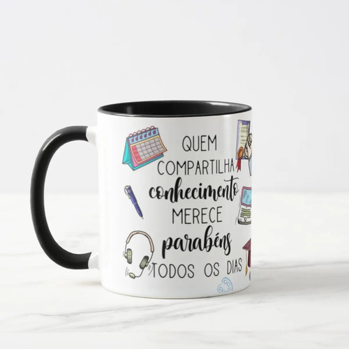 Caneca Presente Dia dos Professores Escola para a Secretaria