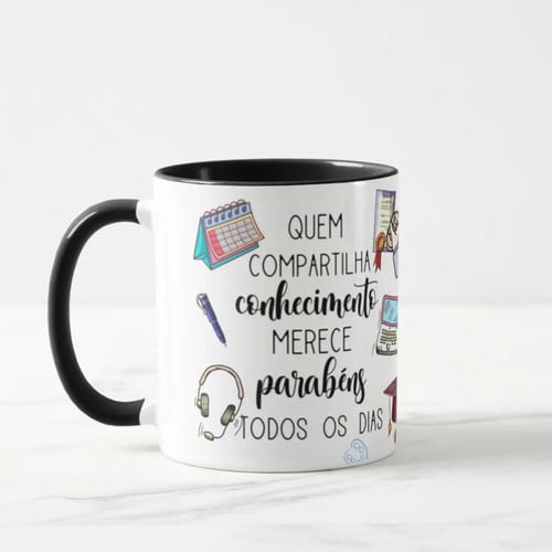 Caneca Presente Dia dos Professores Escola para a Secretaria