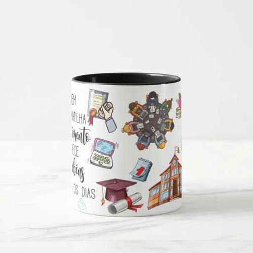 Caneca Presente Dia dos Professores Escola para a Secretaria