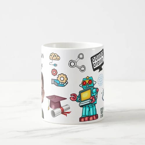 Caneca Personalizada Professor de Robótica com Avatar
