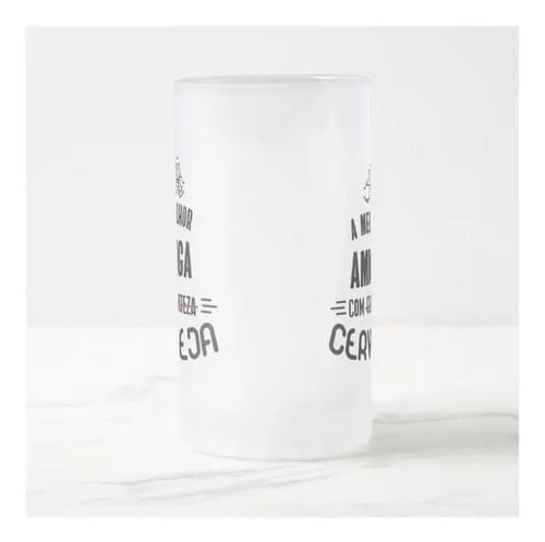 Caneca Cerveja Melhor AmigaCom Certeza