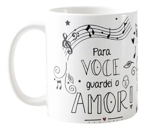 Caneca Personalizada com Foto Dia dos Namorados - Música - Outros (Casal)