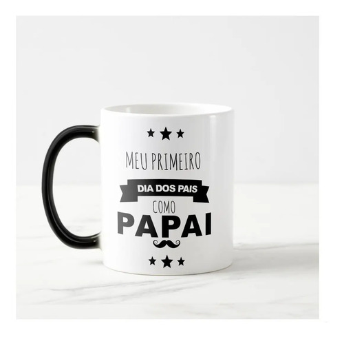 Caneca Mágica Personalizada Com Nome Primeiro Dia Dos Pais - Família (Pai)