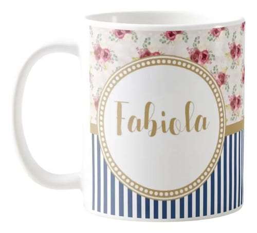 Caneca Personalizada Delicada Aniversário com o Nome e Frase - Outros (Aniversário)