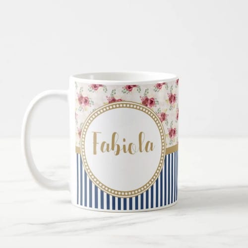 Caneca Personalizada Delicada Aniversário com o Nome e Frase