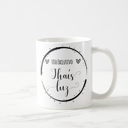 Caneca Uso Exclusivo com Nome