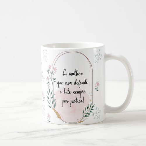 Caneca Feminina Delicada Presente Profissão Advogada
