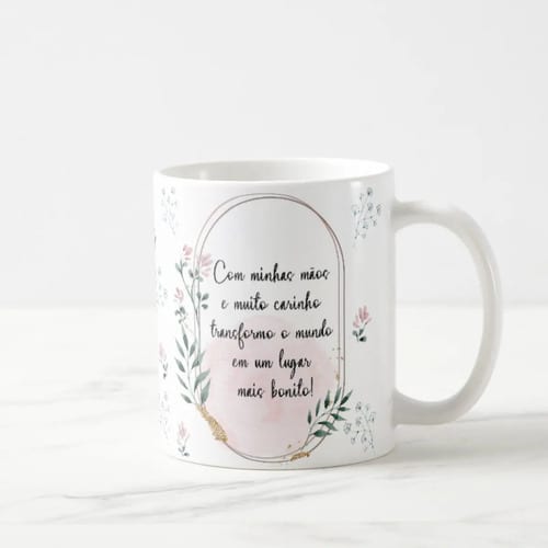 Caneca Feminina Delicada Presente Profissão Artesã
