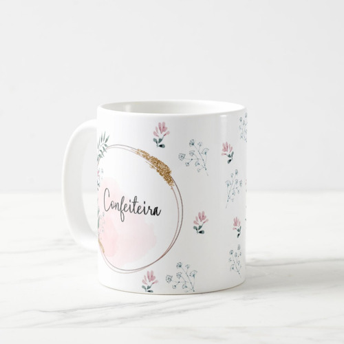 Caneca Feminina Delicada Presente Profissão Confeitaria