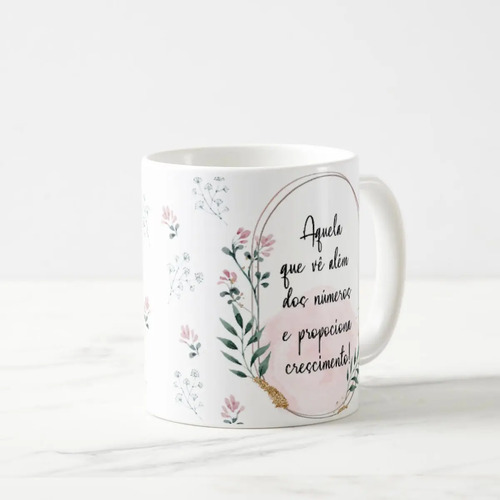 Caneca Feminina Delicada Presente Profissão Contadora