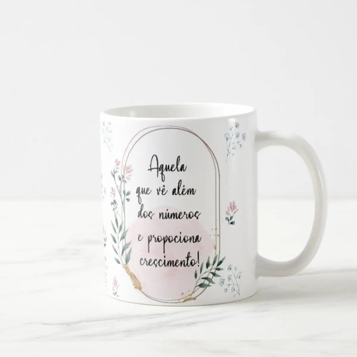 Caneca Feminina Delicada Presente Profissão Contadora