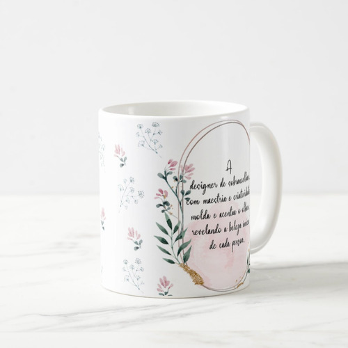 Caneca Feminina Delicada Presente Profissão Lash Designer