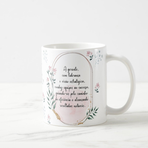 Caneca Feminina Delicada Presente Profissão Gerente