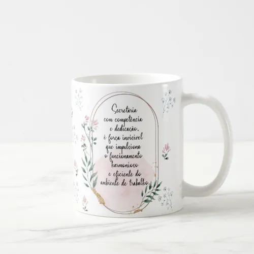 Caneca Feminina Delicada Presente Profissão Secretária