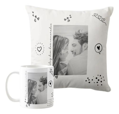 Kit Almofada e Caneca Especial Ternura de Dia dos Namorados - Outros (Casal)