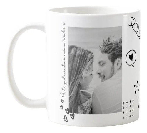 Kit Almofada e Caneca Especial Ternura de Dia dos Namorados