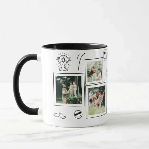 Kit para o Dia dos Pais Caneca e Almofada Divertida com Foto