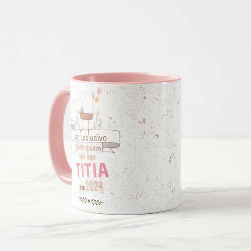 Caneca Presente Especial Revelação Quem Vai Ser Titia 2024