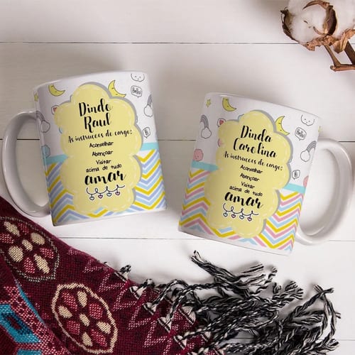 Conjunto para Convite Padrinhos de Batismo Chuva de Benção