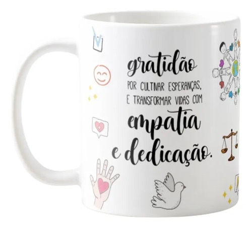 Caneca Profissão Presente Criativo Assistente Social - Profissões (Assistente Social)
