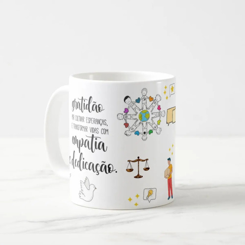Caneca Profissão Presente Criativo Assistente Social