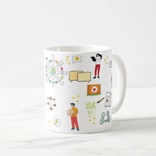 Caneca Profissão Presente Criativo Assistente Social