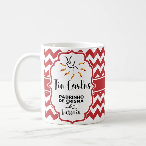 Caneca Padrinho de Crisma Lembrança