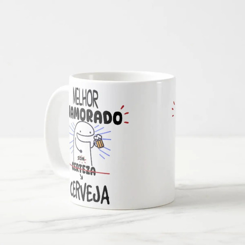 Caneca Personalizada Divertida Melhor Namorado com Cerveja