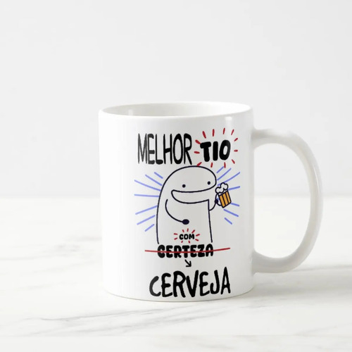 Caneca Personalizada Divertida Melhor Tio Amigo com Cerveja