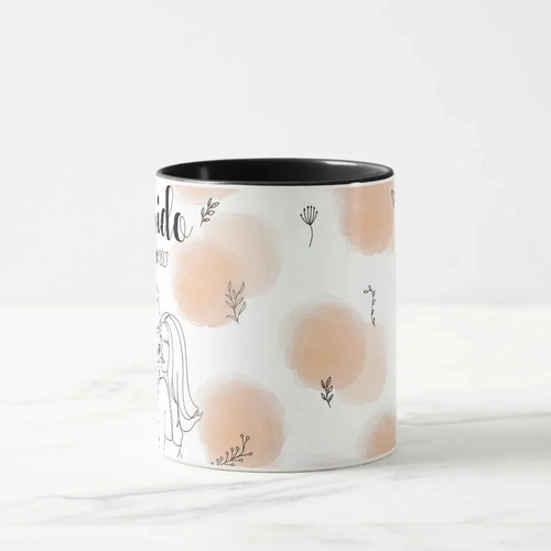 Kit Casados - 2 Canecas Esposa e Marido Personalizado com Ilustração Casal - Preta
