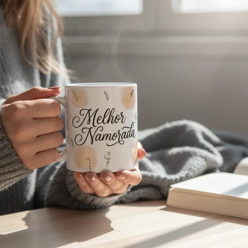 Caneca Personalizada Melhor Namorada - Branca