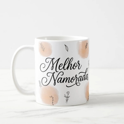 Caneca Personalizada Melhor Namorada - Branca