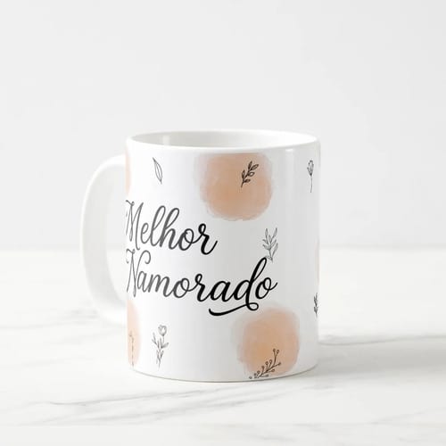 Caneca Personalizada Melhor Namorado - Branca