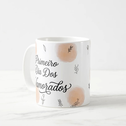 Caneca Primeiro Dia dos Namorados - Branca