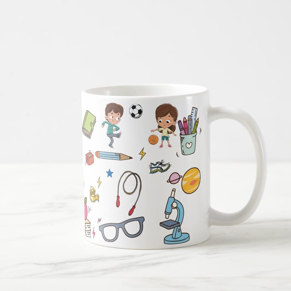 Caneca Personalizada Presente Professor Infantil Esporte