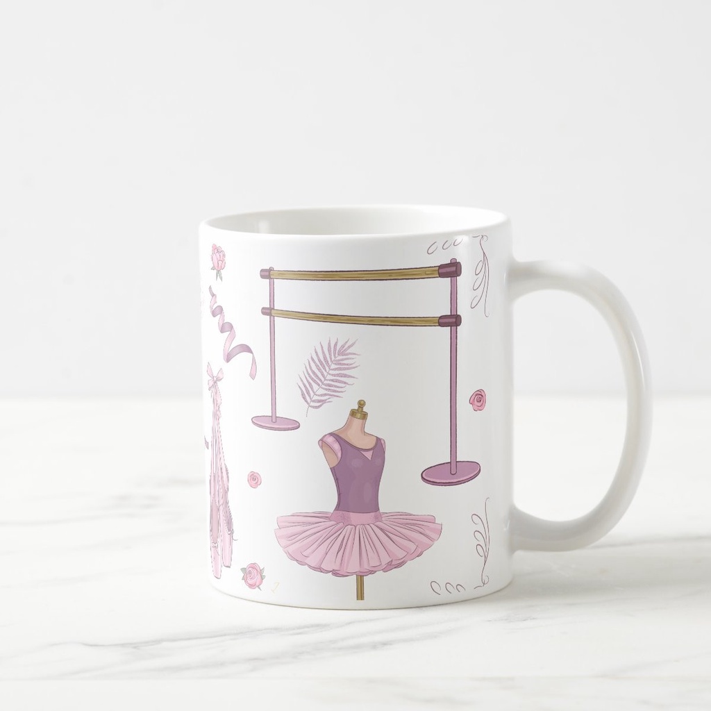 Caneca Personalizada Criativa com Nome Professora de Ballet