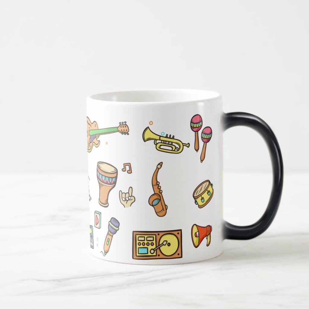 Caneca Mágica Presente Personalizado Professora de Música